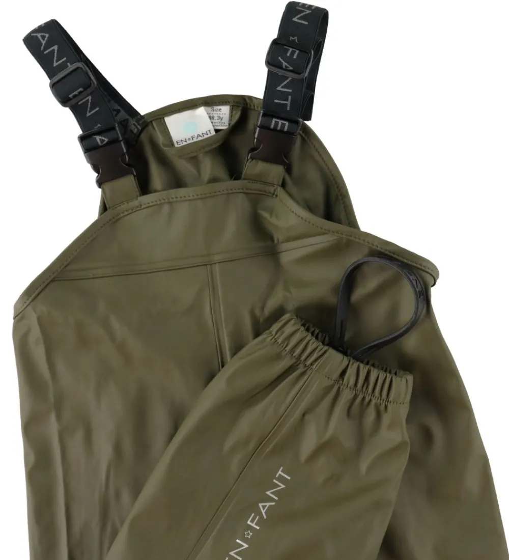 Regntøj m. Seler - PU - Ivy Green|En Fant Discount