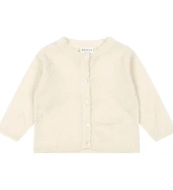 Cardigan - Strik - Venti Pointelle - Antique White|Fanga Fontana