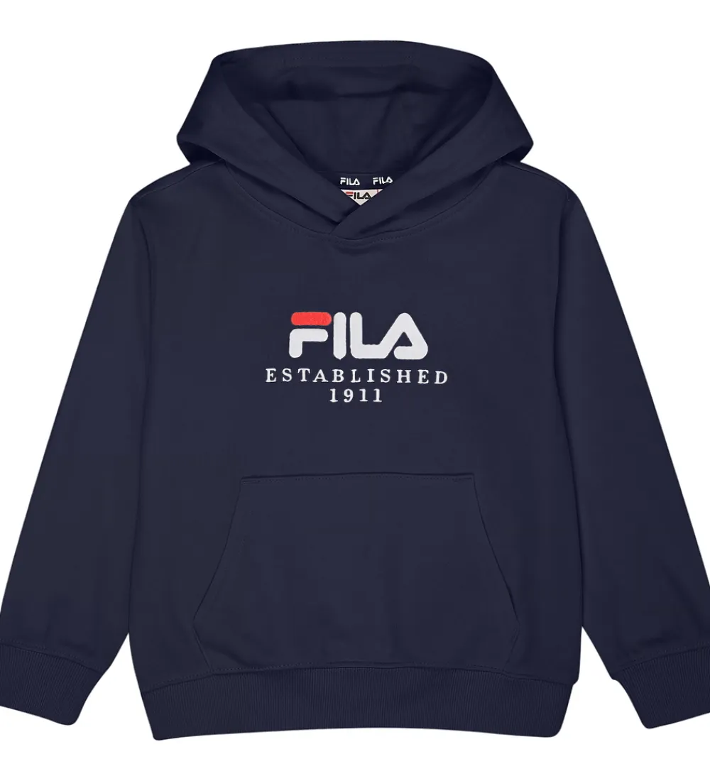 Hættetrøje - Benna - Black Iris m. Logo|Fila Outlet