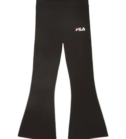 Leggings - Ottini Flared - Sort m. Logo|Fila Best