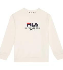 Sweatshirt - Benna - Egret m. Logo|Fila New