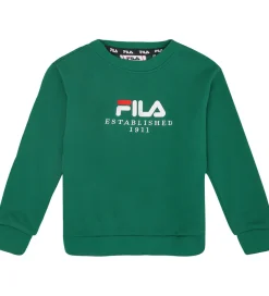 Sweatshirt - Benna - Green Jacket m. Logo|Fila