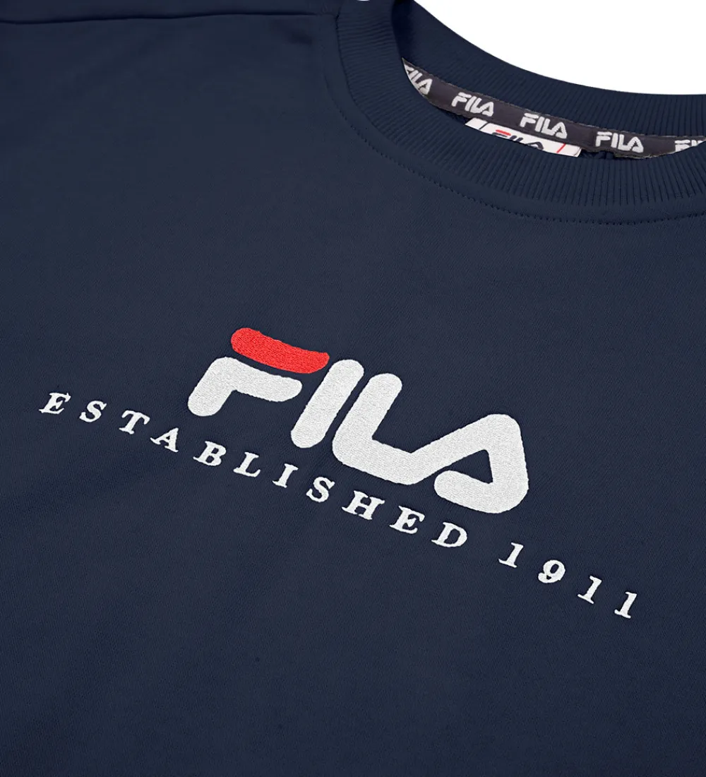 Sweatshirt - Carisio - Black Iris m. Logo|Fila Sale