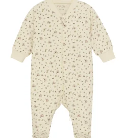 Natdragt m/f - Shadow Gray m. Blomster|Fixoni Discount