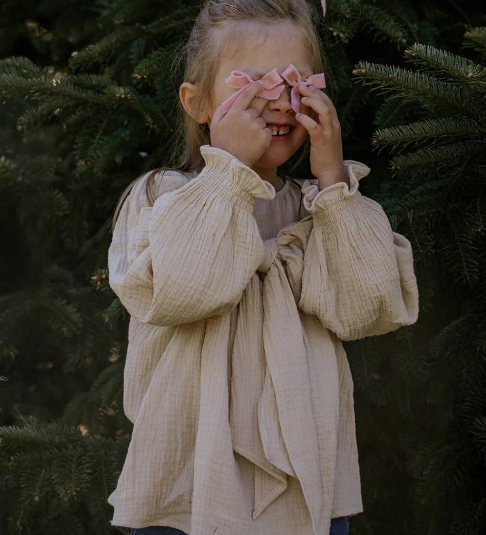 Bluse - Musselin - Paco - Sandshell|Fliink New