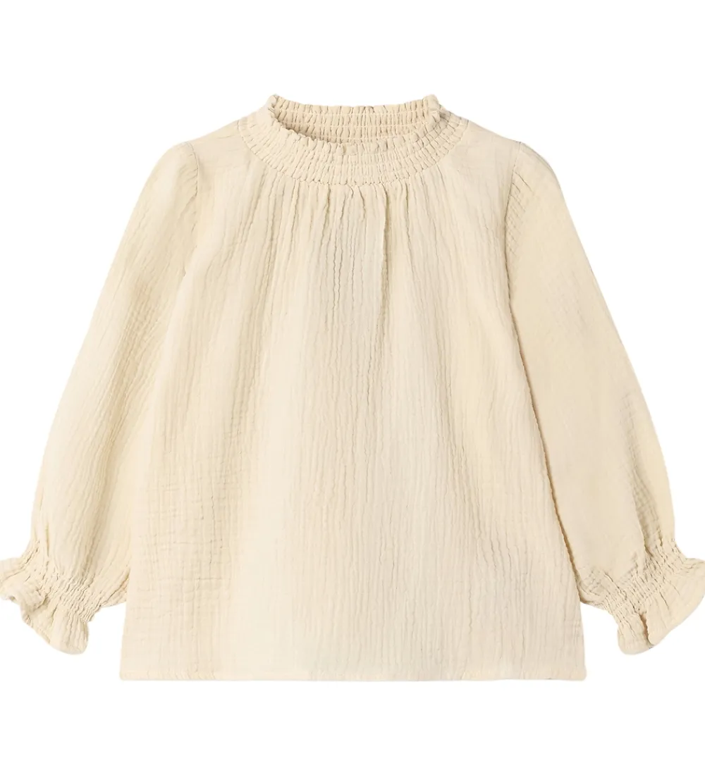 Bluse - Musselin - Paco - Sandshell|Fliink Clearance