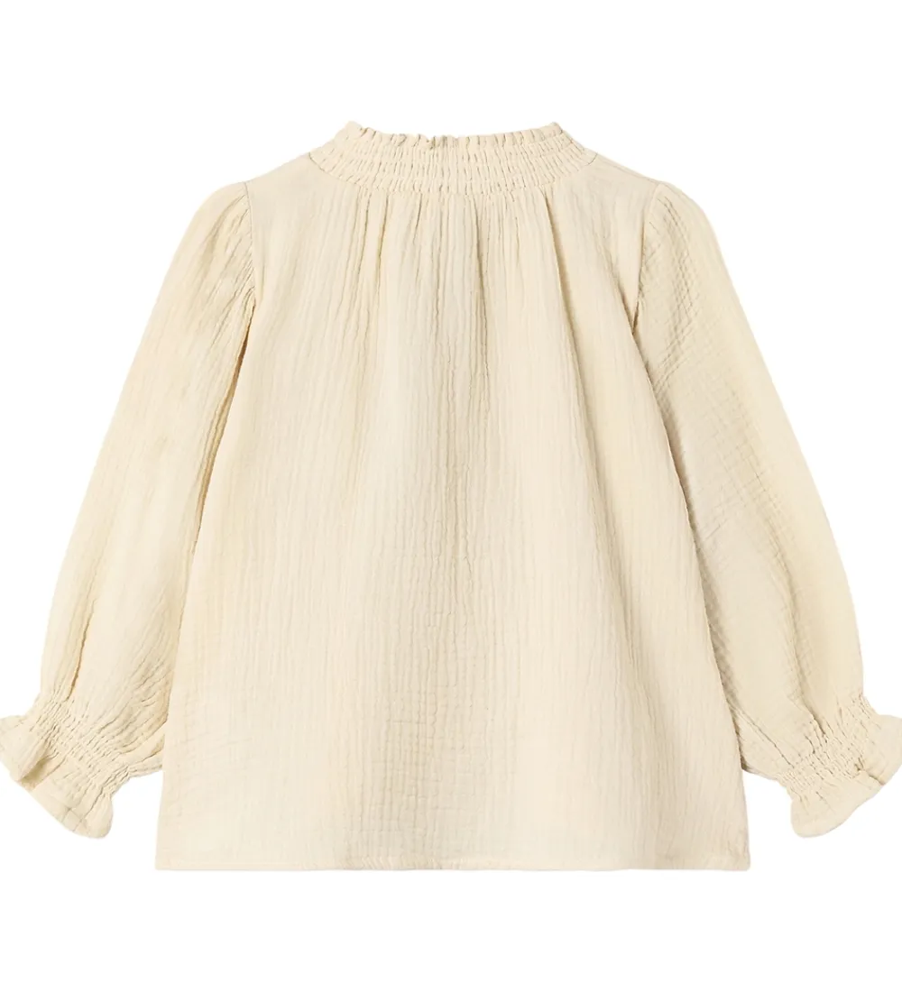 Bluse - Musselin - Paco - Sandshell|Fliink Clearance