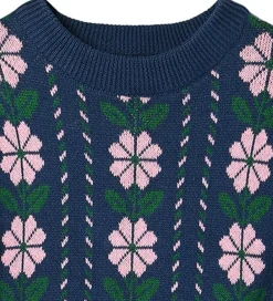 Bluse - Strik - Garden - Insignia Blue|Fliink Best