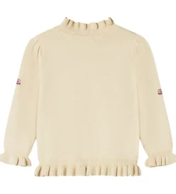 Bluse - Strik - Viskoseblanding - Alon - Sandshell|Fliink Online