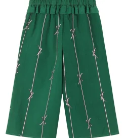 Bukser - Bowie - Hunter Green Bow AOP|Fliink Outlet