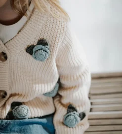 Cardigan - Strik - Cool Flower - Sandshell|Fliink Outlet