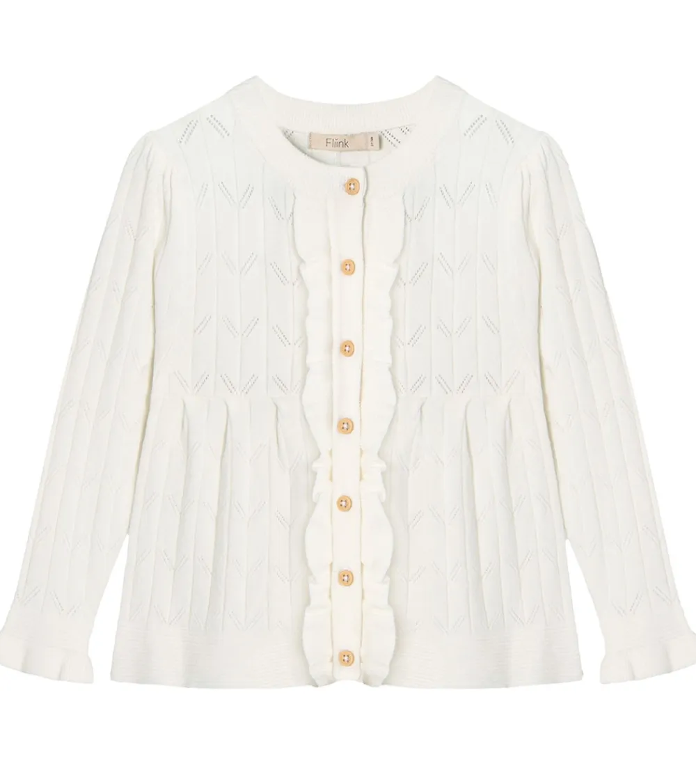 Cardigan - Strik - Sunny - Cloud Dancer|Fliink Outlet