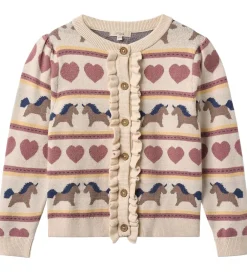 Cardigan - Strik - Viskoseblanding - Kino - Sandshell|Fliink Best