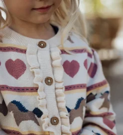 Cardigan - Strik - Viskoseblanding - Kino - Sandshell|Fliink Best