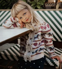 Cardigan - Strik - Viskoseblanding - Kino - Sandshell|Fliink Best