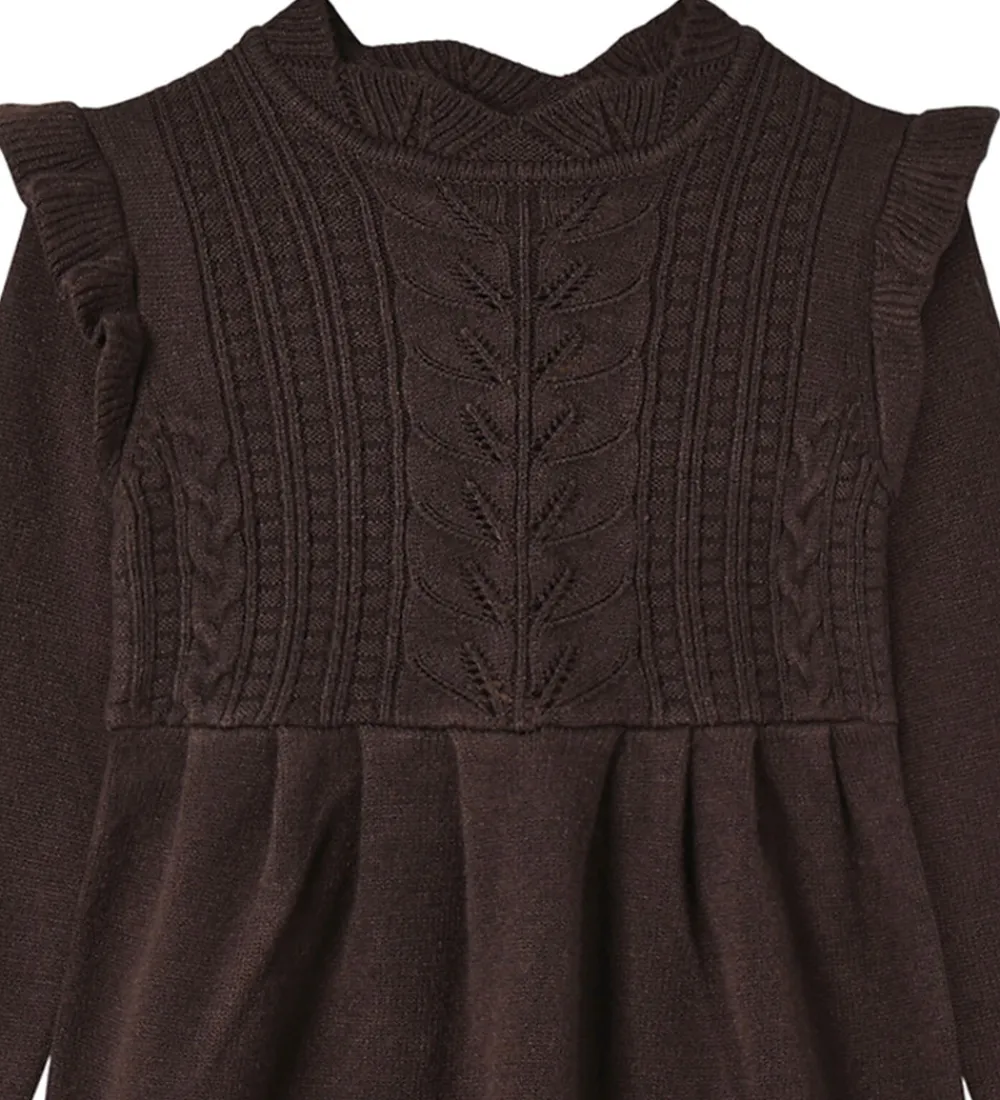 Kjole - Strik - Alilly - Coffee Bean|Fliink Hot