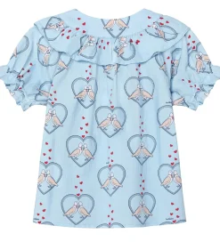 Skjorte - Colombe - Dream Blue/Hjerter|Fliink Hot