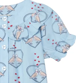 Skjorte - Colombe - Dream Blue/Hjerter|Fliink Hot