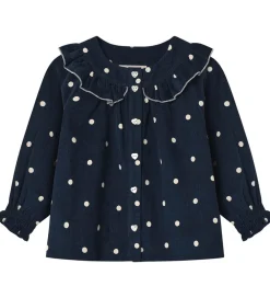 Skjorte - Fløjl - Dolly - Insignia Blue AOP|Fliink Best