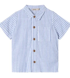 Skjorte - Vira - Dream Blue/Cloud Dancer|Fliink Outlet