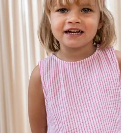 Top - Ciao - Cloud Dancer/Pink Stripe|Fliink Best