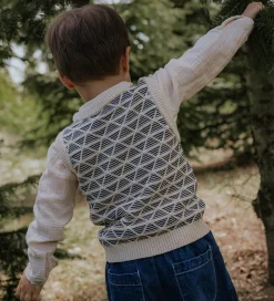 Vest - Strik - Sune - Sandshell|Fliink Discount