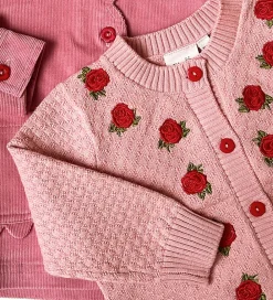 Cardigan - Strik - Aya - Warm Pink|Flöss Hot