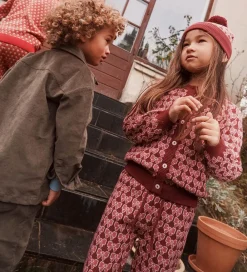 Cardigan - Strik - Nova - Bordeaux Bow|Flöss Best