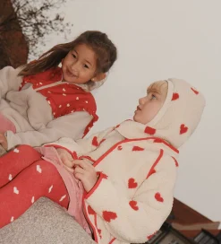 Elefanthue - 1-lags - Fleece - Simone - Soft White Heart|Flöss Outlet