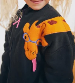 Fleecejakke - Sort m. Giraf|Freds World Clearance