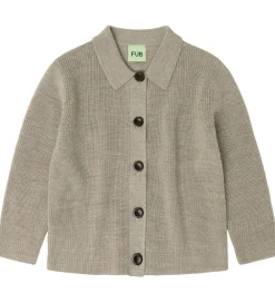 Cardigan - Strik - Uld - Oat Melange|FUB Hot