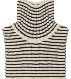 Halsedisse - Strik - Uld - Ecru/Dark Navy|FUB Discount