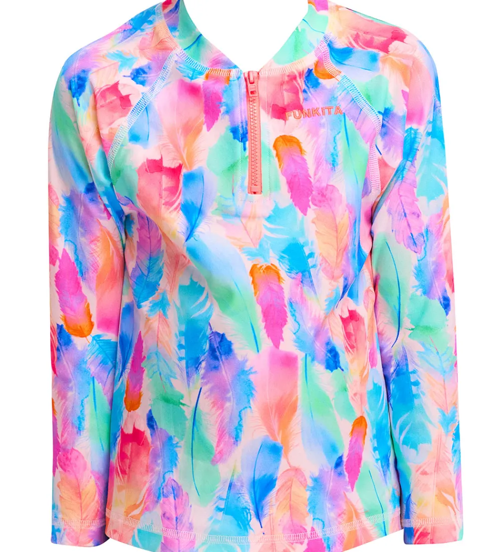 Badebluse - Zippy Rash Vest - UV50+ - Tickle Pink|Funkita Sale