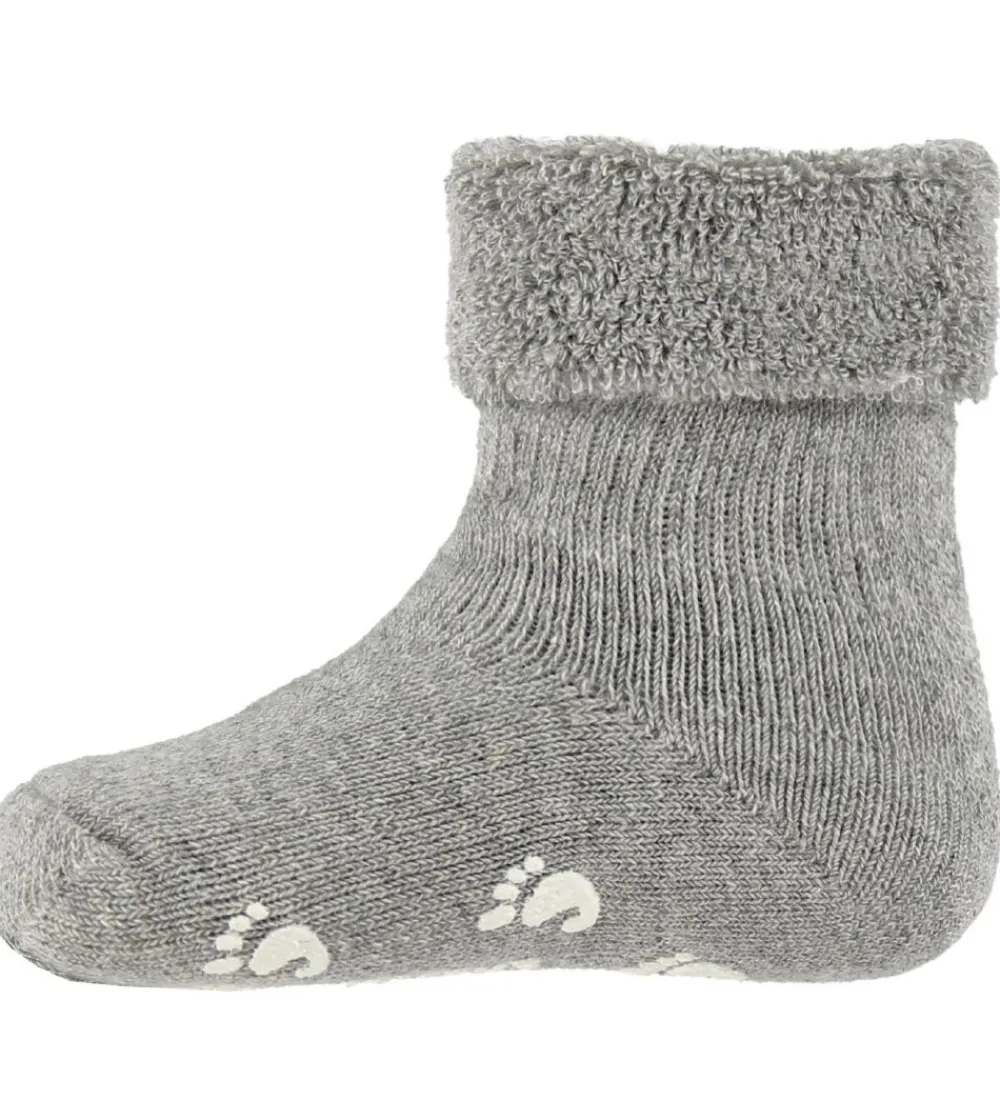Skridsikre Strømper - Lysegrå|Fuzzies Discount