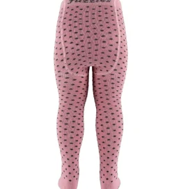 Strømpebukser - Gl. Rosa m. Koksgrå Prikker|Fuzzies Sale