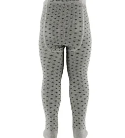 Strømpebukser - Grå m. Prikker|Fuzzies Discount