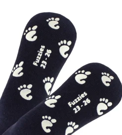 Strømper m. Antiskrid - Navy|Fuzzies Hot