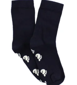 Strømper m. Antiskrid - Navy|Fuzzies Hot