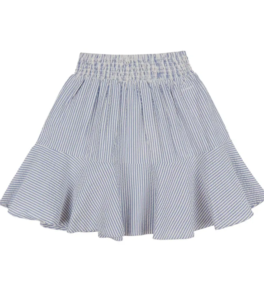 Nederdel - Striped Seersucker - Rich Blue|GANT