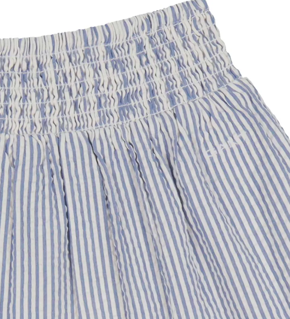Nederdel - Striped Seersucker - Rich Blue|GANT
