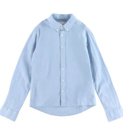 Skjorte - Hør/Bomuld - Fresh Blue|GANT Online