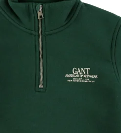 Sweatshirt - Graphic - Half Zip - Tartan Green|GANT