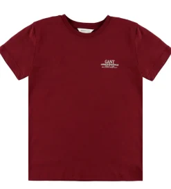 T-shirt - Plumped Red m. Logo|GANT Outlet