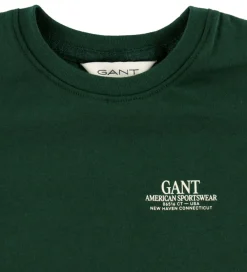 T-shirt - Tartan Green m. Logo|GANT Discount
