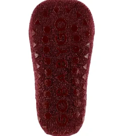 Kravlestrømpebukser - Bambus - Wine Red m. Glimmer|GoBabyGo Sale