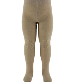 Kravlestrømpebukser - Bambus - Champagne Beige m. Glimm|GoBabyGo Discount