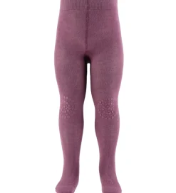 Skridsikre Strømpebukser - Bambus - Misty Plum|GoBabyGo