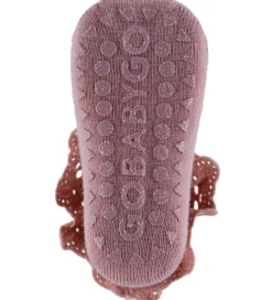 Skridsikre Strømper - Uld - Woodrose m. Blonde|GoBabyGo Outlet