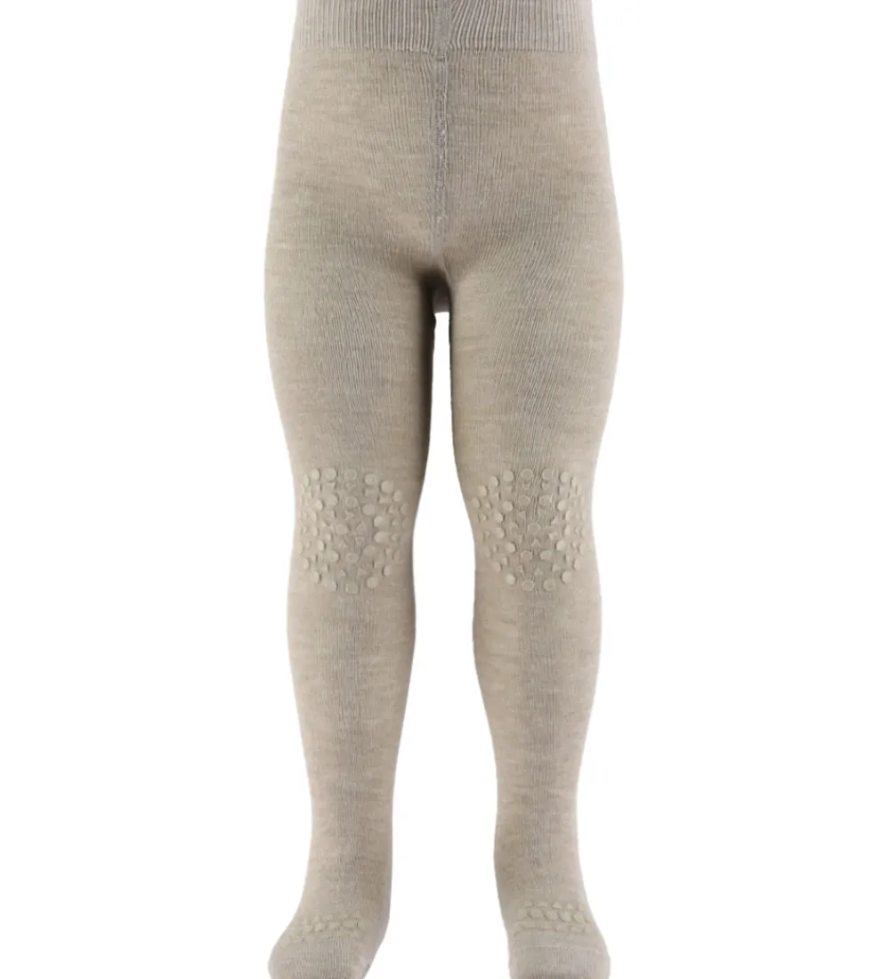 Skridsikre Strømpebukser - Bambus - Sand|GoBabyGo Sale