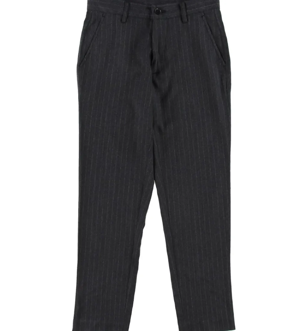 Bukser - Rick - Grå Stribet|Grunt Discount